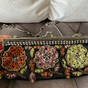 Black Beaded evening bag